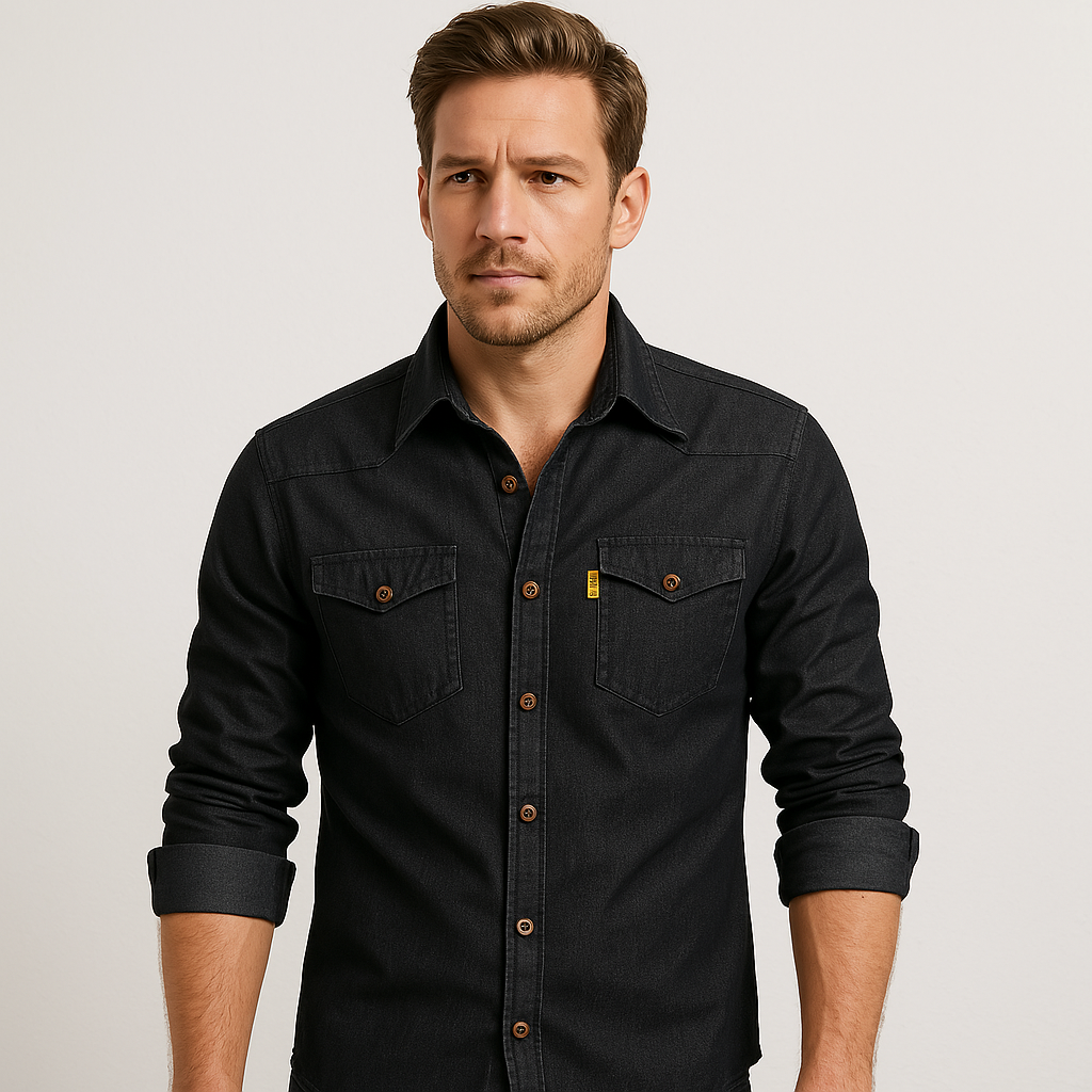 Silas | Chemise en denim de coton