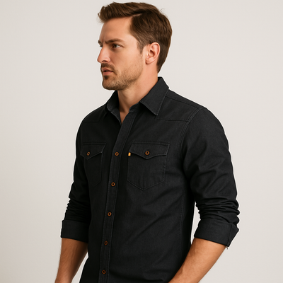 Silas | Chemise en denim de coton