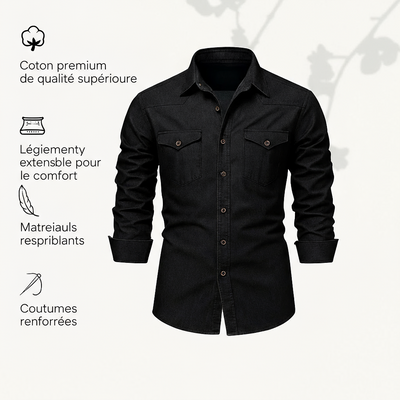 Silas | Chemise en denim de coton